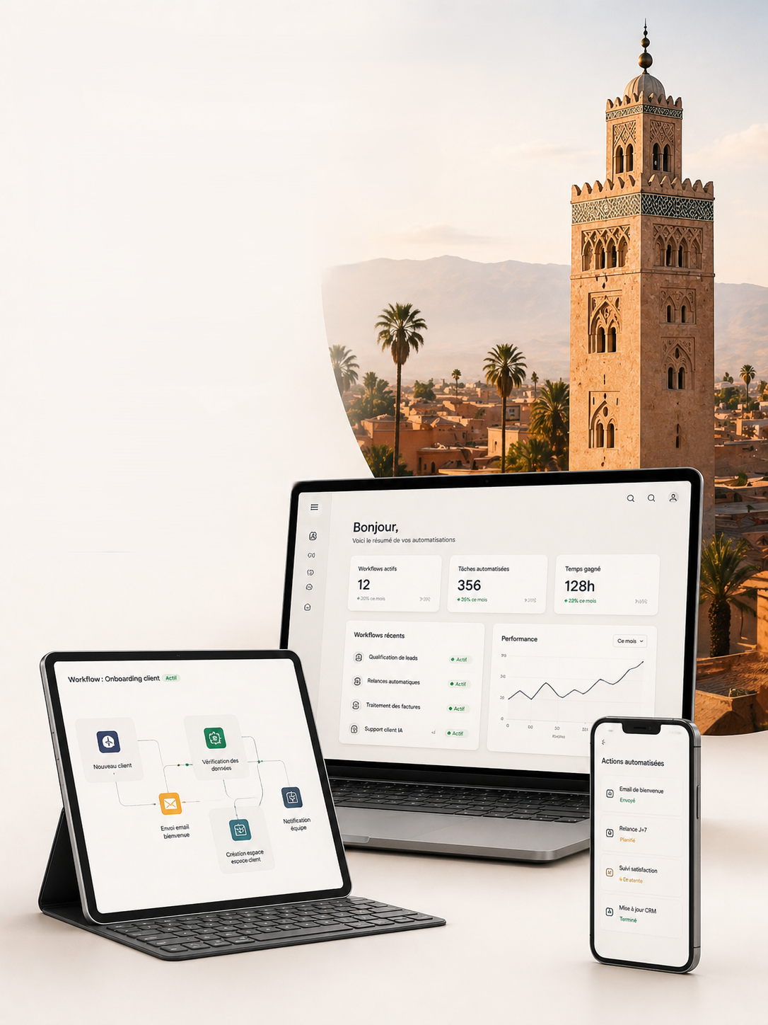 Intégration IA Marrakech — Agence web OneClick Maroc