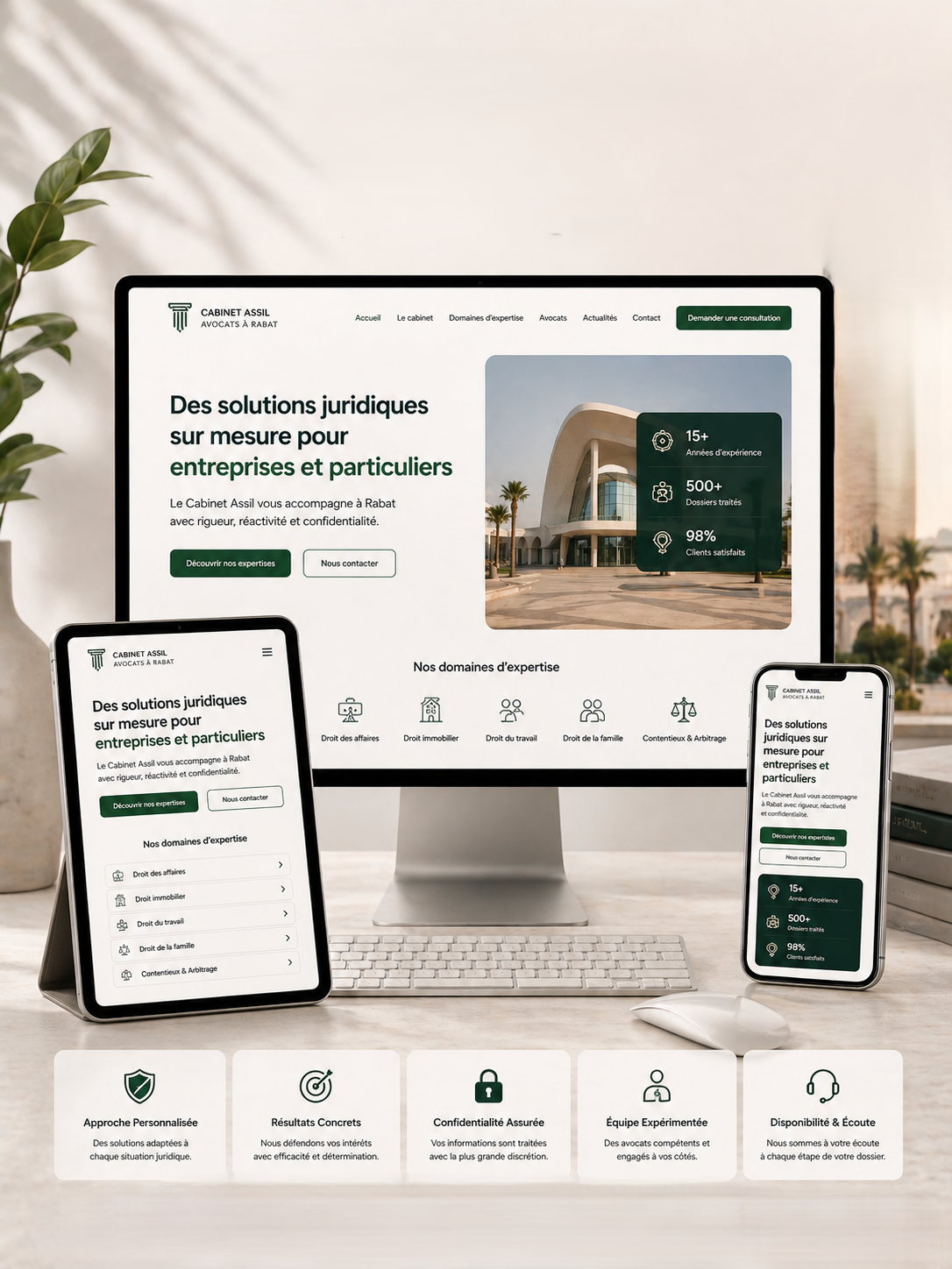 Équipe agence web OneClick Rabat