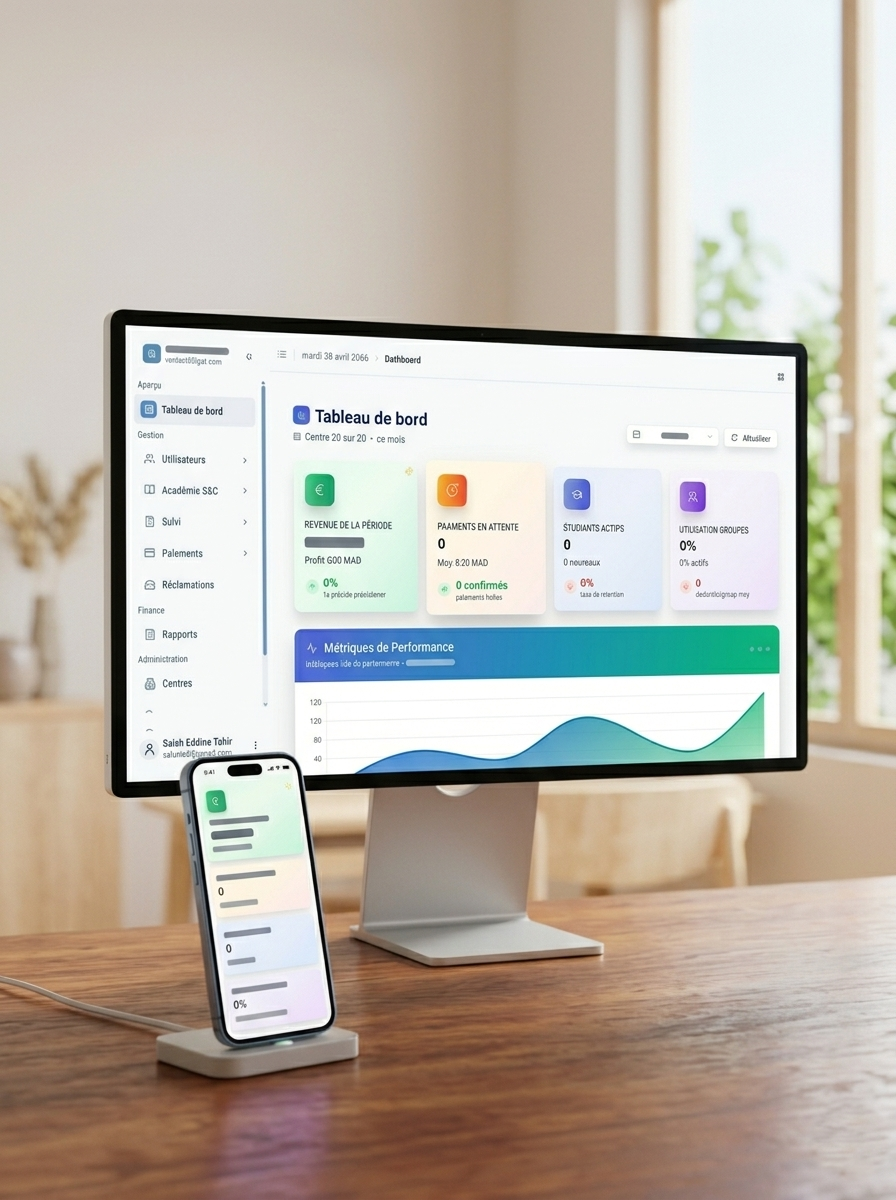 Développement d'applications web sur-mesure par l'agence OneClick à Marrakech