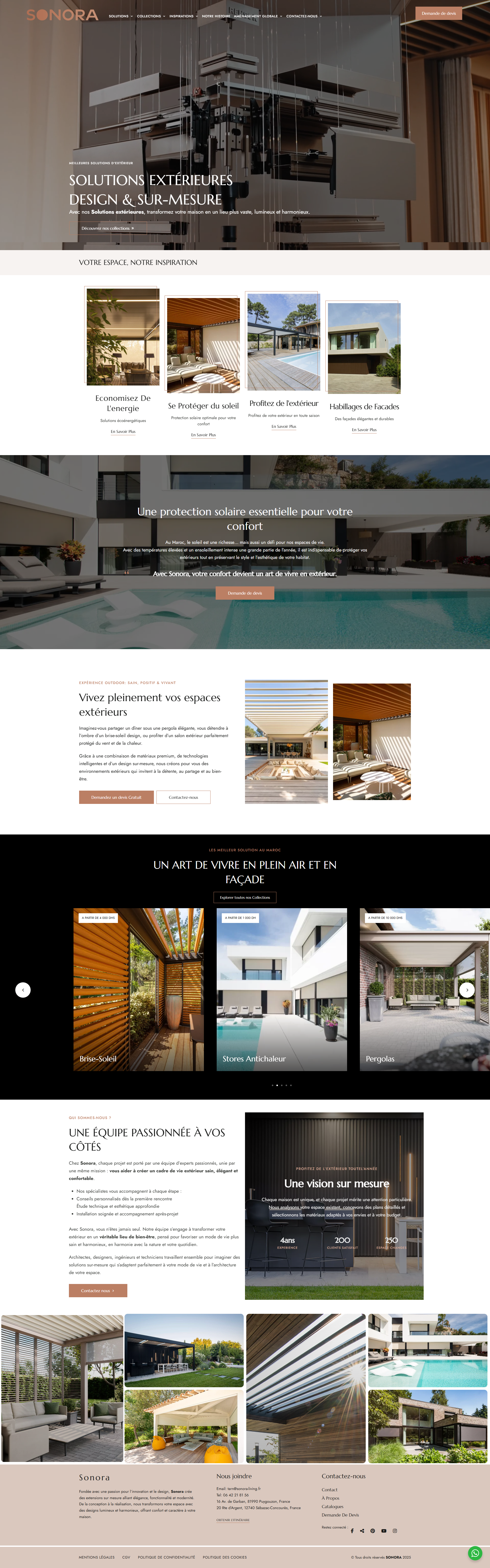 Ma Sonora - Site web créé par OneClick